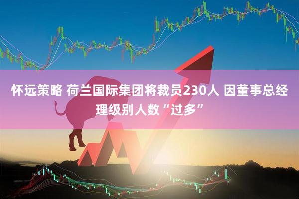 怀远策略 荷兰国际集团将裁员230人 因董事总经理级别人数“过多”