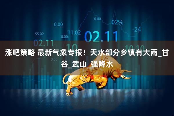 涨吧策略 最新气象专报！天水部分乡镇有大雨_甘谷_武山_强降水