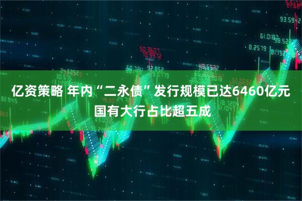 亿资策略 年内“二永债”发行规模已达6460亿元 国有大行占比超五成